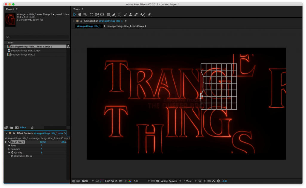 Stranger Things Distortion Mesh