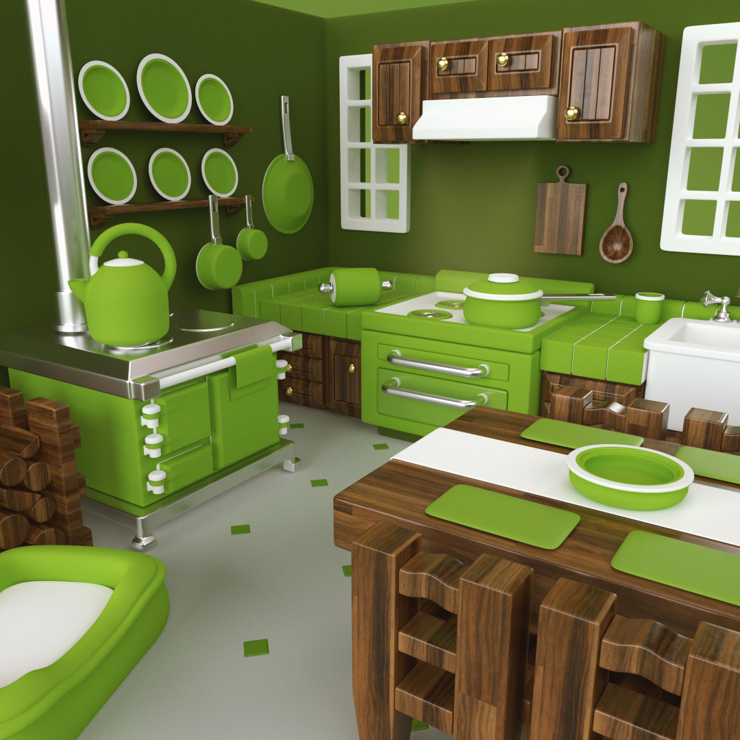 AVOCADO KITCHEN - 3D Model